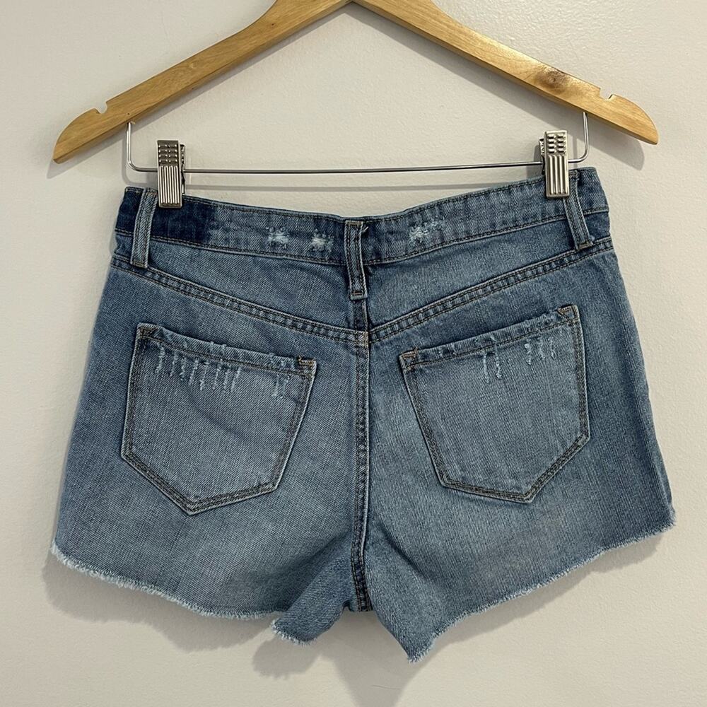 Vervet High Rise Button Fly Shorts 26 Cutoff Distressed - Picture 5 of 9
